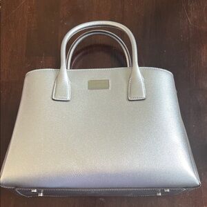 Kate Spade Serena Metallic Saffiano Leather Satchel